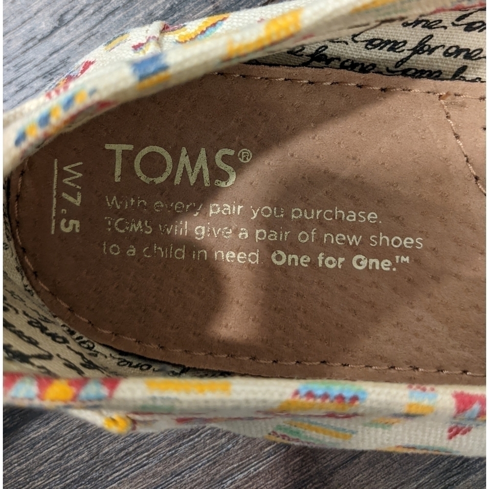 TOMS Give Natural Flats Size 7.5 - Picture 9 of 9